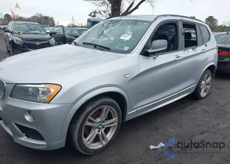 2013 BMW X3 xDrive35I z USA, uszkodzony, nr VIN 5UXWX7C52DL982428
